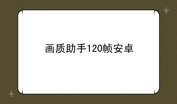 画质助手120帧安卓